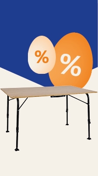 Ofertas de Pascua: hasta un 50% en mesas de camping