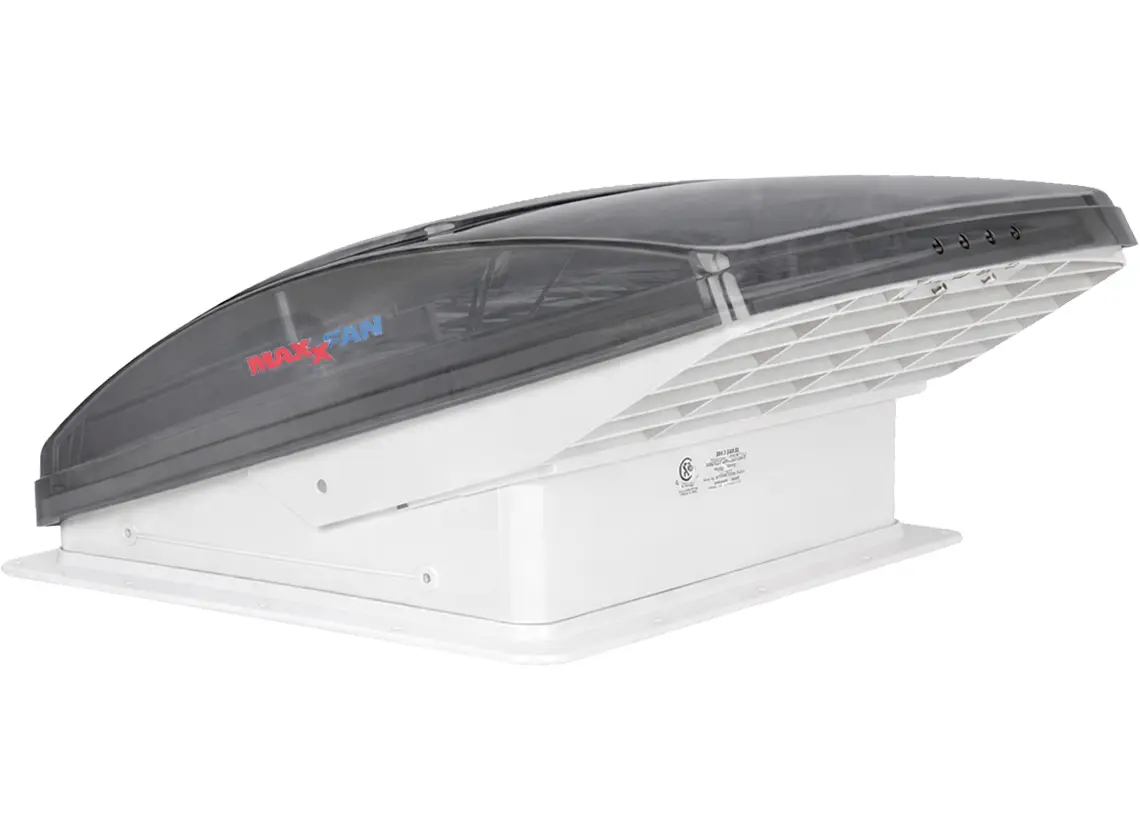 Maxxfan ventilador de lujo transparente de claraboya