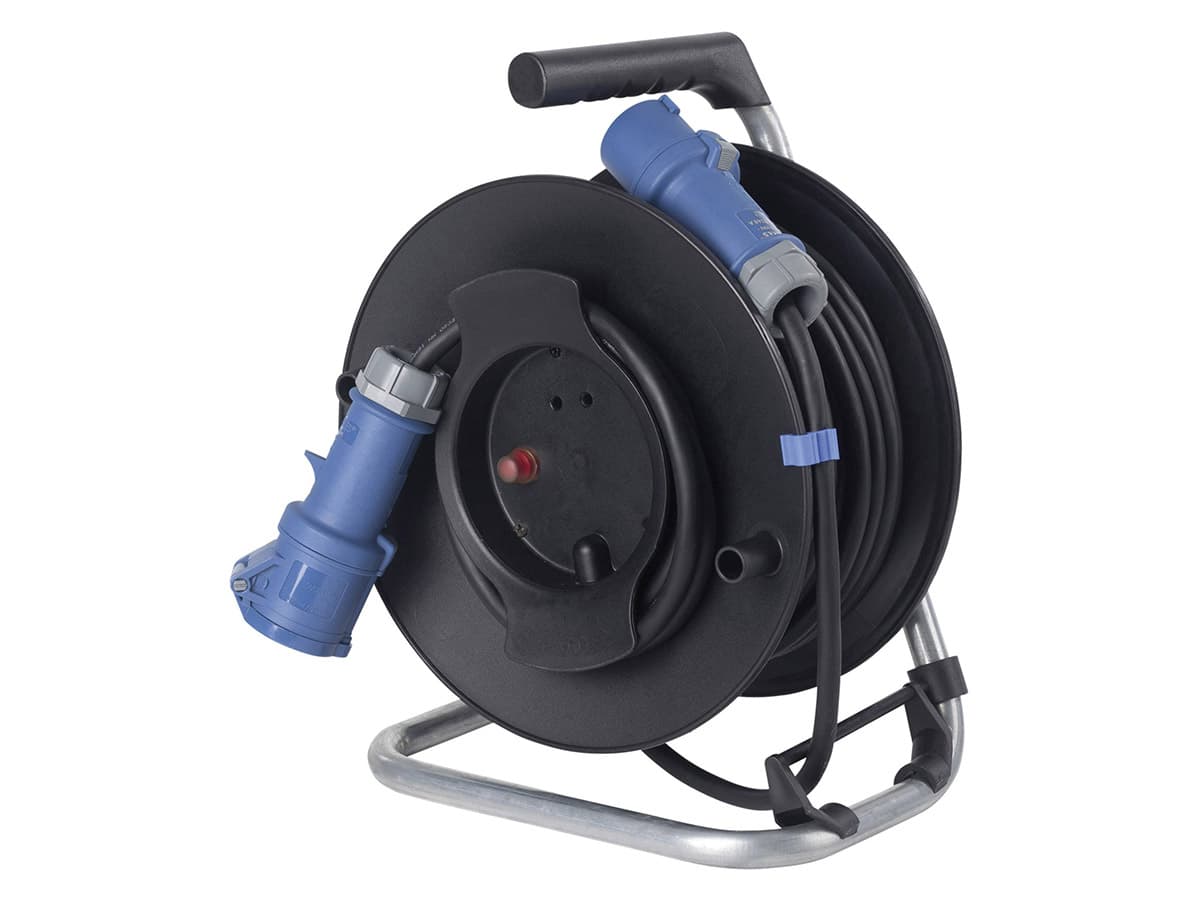 Schwabe enrollador de cable de camping CEE de 25 m