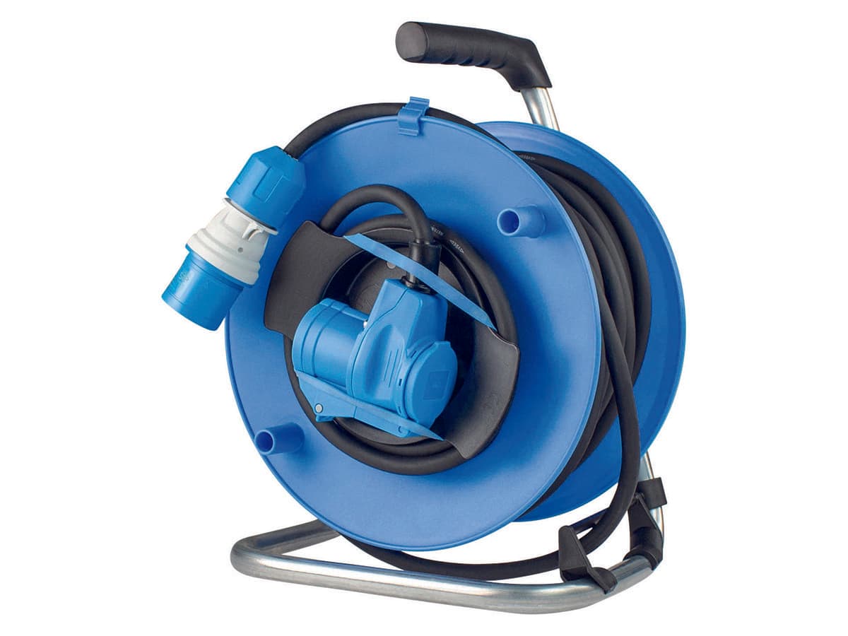 Schwabe enrollador de cable ángulo de camping CEE 25 m