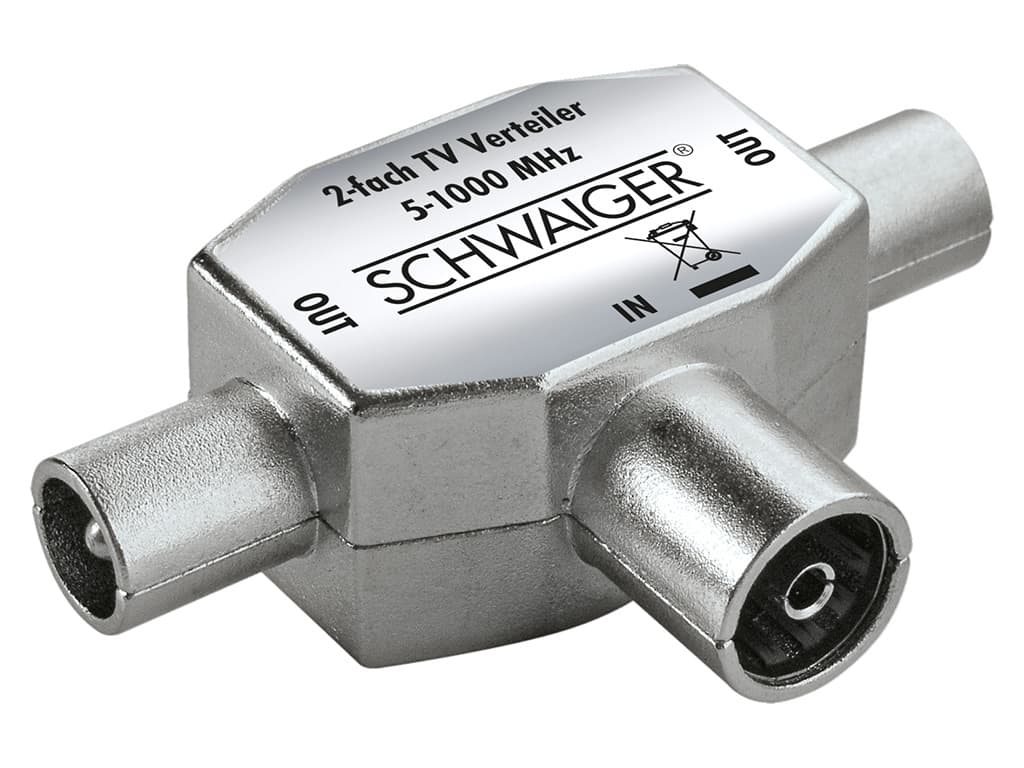 Schwaiger divisor de 2 vías de TV
