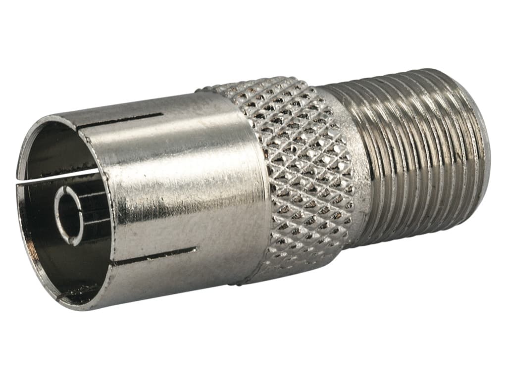 Schwaiger enchufe F y adaptador coaxial