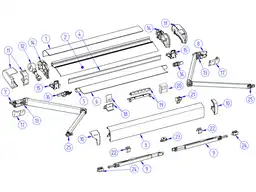 Thule Omnistor tapas de los extremos 6200 blanco