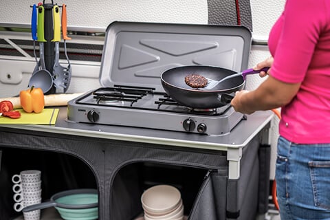 Cocina móvil al aire libre portátil coche plegable estufa RV camping  utensilios de cocina, cocina de camping, estación de cocina al aire libre