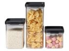 Mepal Omnia set recipientes almacenamiento rectangulares - Nordic Black