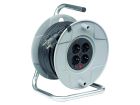 Brennenstuhl enrollador de cable PVC 4 enchufes
