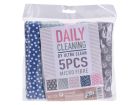 Daily Cleaning print paños de microfibra
