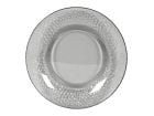 Plato gris transparente de Ø27 cm