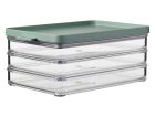 Mepal omnia recipiente para embutido con 3 compartimentos Nordic Sage