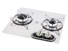 Navy Load 38 x 36 RVS cocina de gas de 2 quemadores