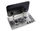NavyLoad cocina a gas de 53 x 32,6 de 2 quemadores