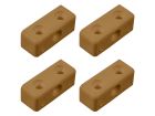 Obelink conectores de esquina de PVC - Light brown