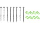 Obelink Piquetas de tornillo con clips para piquetas