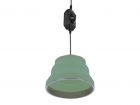 ProPlus Green lámpara colgante de silicona de Ø 15 cm