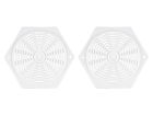 Rejillas de ventilación hexagonales - White