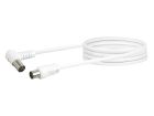 Schwaiger cable conexión coaxial en ángulo - 1,5 metros
