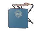 Wander Wonder Bohemian taburete de pesca con tablero de bambú - Ink Blue