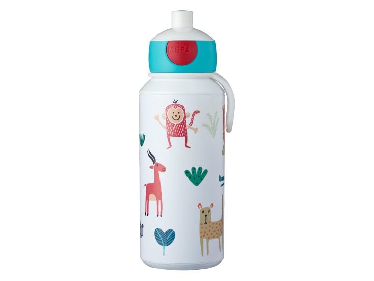 Mepal Pop-up Campus botella para beber con dibujo - Animal Friends