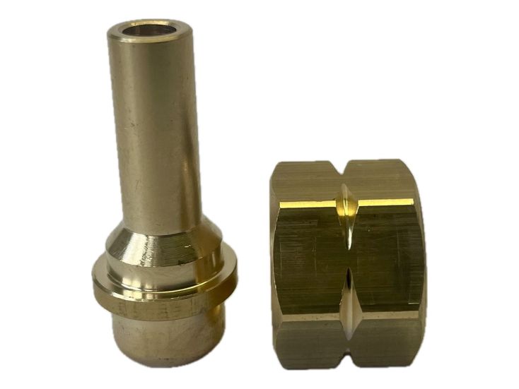 Obelink acoplamiento 8 mm liso x 1/4L giratorio