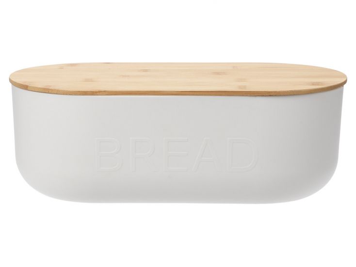 Recipiente para el pan con tapa de bambú