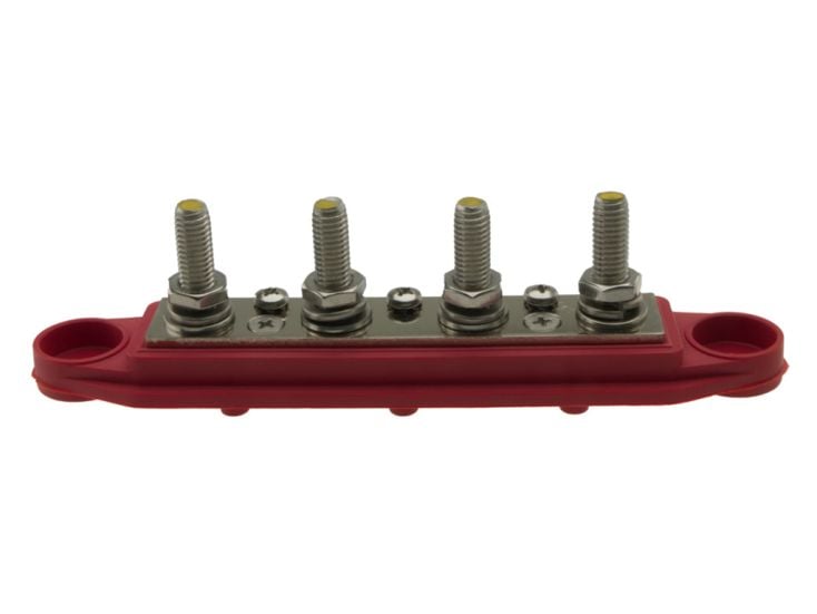 BBA M8 barra de enchufes de 4 puntos - roja