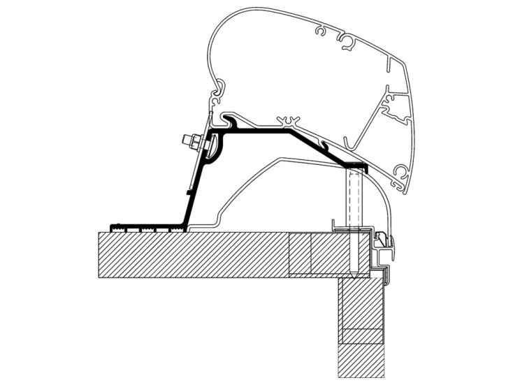 Thule Omnistor adaptador Hobby serie 6/9 desde 2014