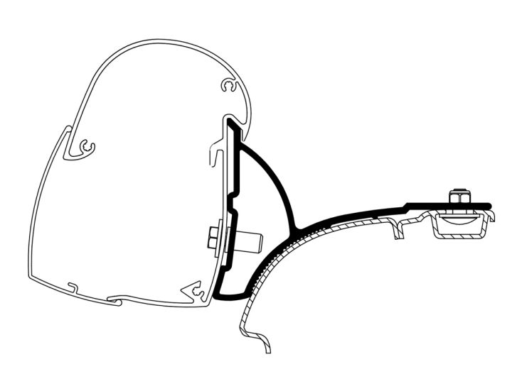 Thule adaptador 5102 VW T5/T6 Multivan