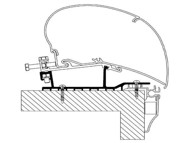 Thule Omnistor adaptador Hobby serie 6/9 2009-2013