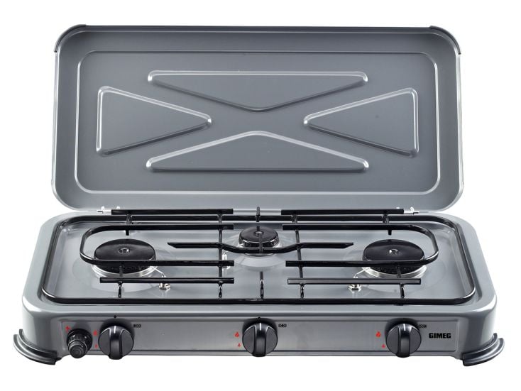 Gimeg cocina de 3 quemadores con encendido automático