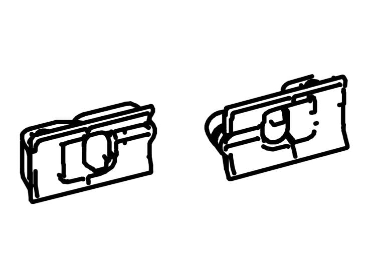 Thule Omnistor set botones bloqueo Tension Arms 8000/9200
