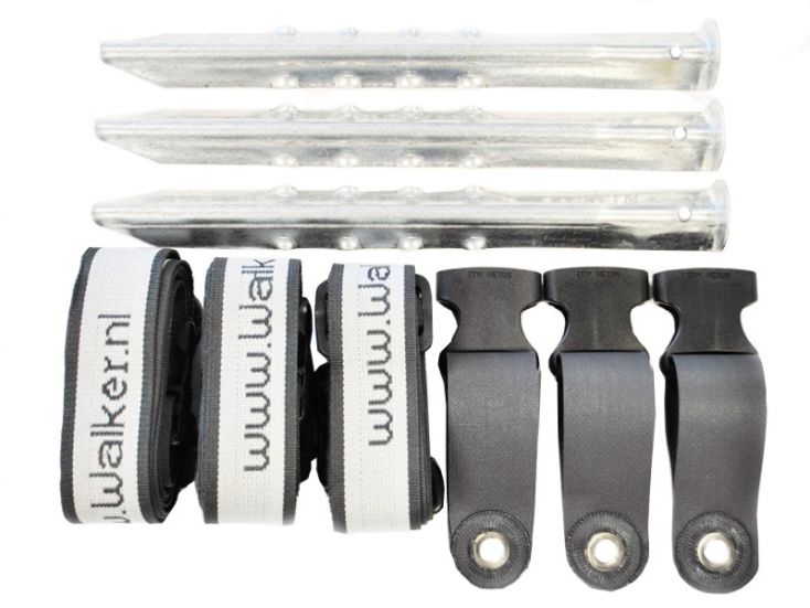 Walker Easy-Lock set de cinchas antitormenta de 3 piezas