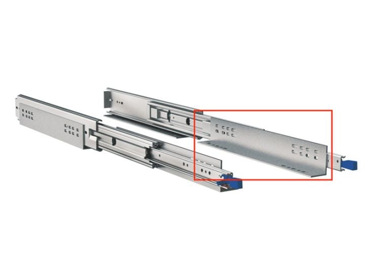 Guía extensible bloqueable de 711 mm