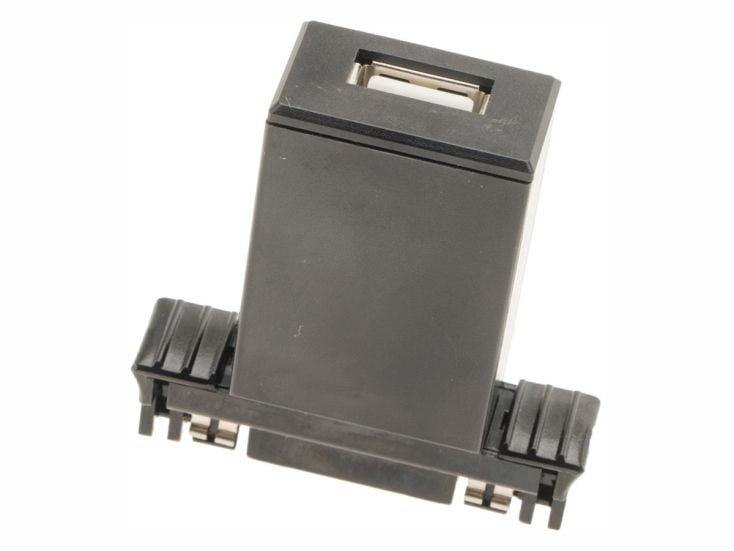 Rialto S adaptador negro de USB de 5V