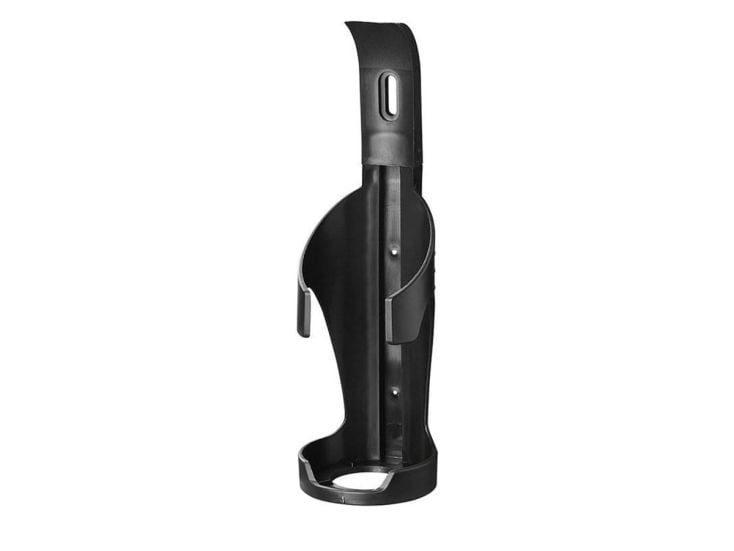 Soporte negro de pared para extintor