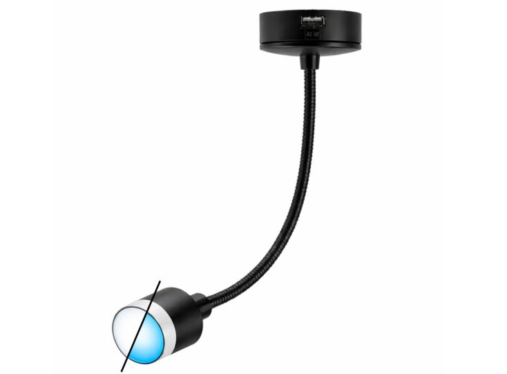 Black Swan foco LED con puerto USB