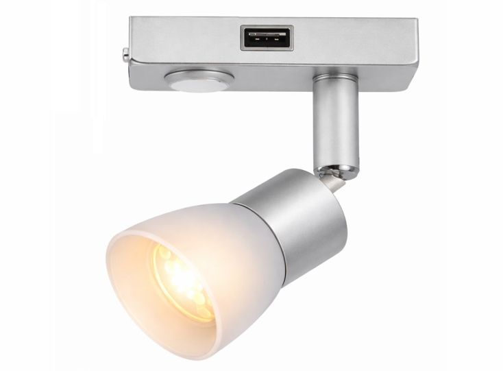 Faretto spot LED de aluminio con USB