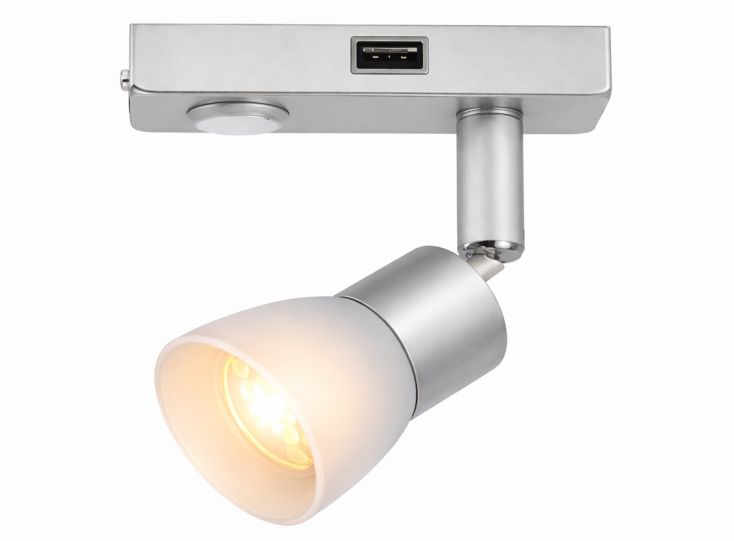 Faretto spot LED de aluminio con USB