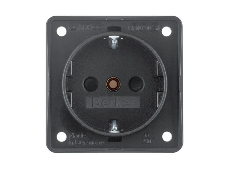 Berker integro 1V RA AB enchufe - antracita