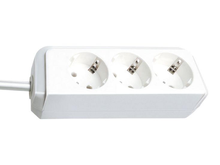 Brennenstuhl Eco-Line regleta de 3 vías