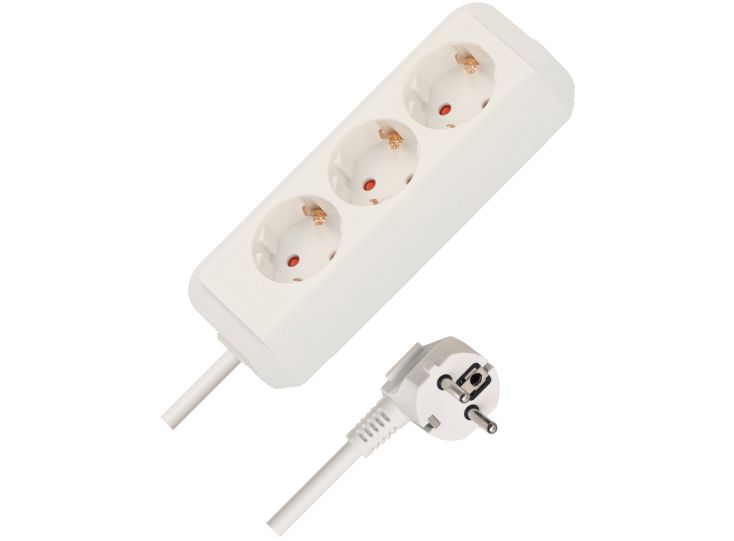 Brennenstuhl Eco-Line regleta de 3 vías - 5 metros