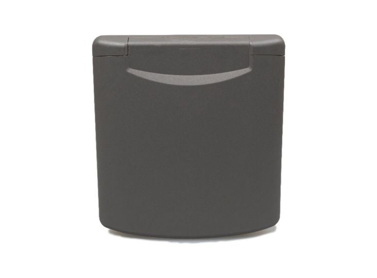 Tapa de repuesto de pared exterior - negro