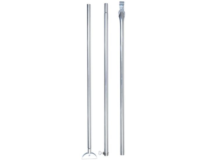CampKing varilla antitormenta con pie plegable acero 28 mm