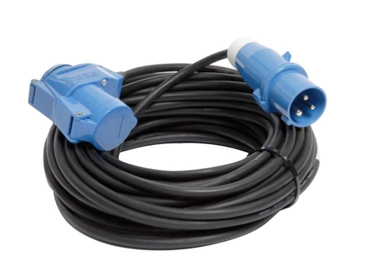 Gimeg prolongador en ángulo CEE de 25 m y 2,5 mm²