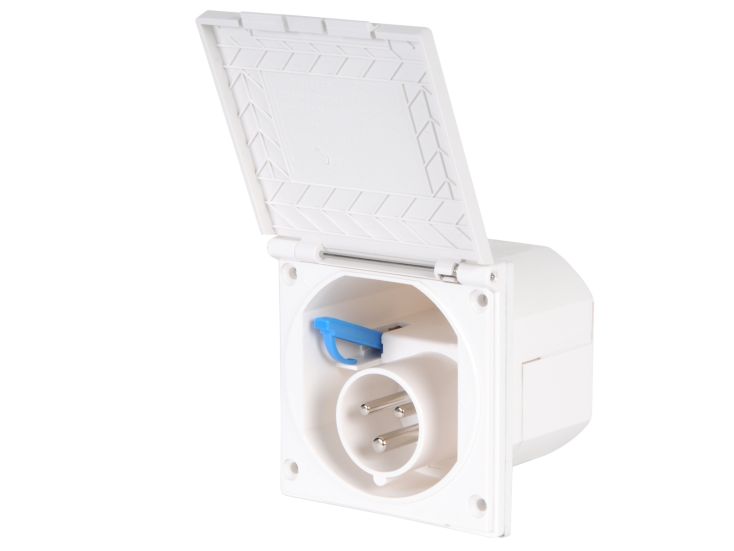 Haba CEE tomacorriente de pared blanco