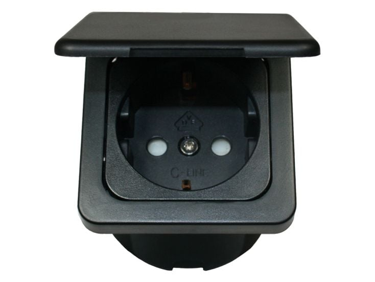 Haba tomacorriente de pared - Black