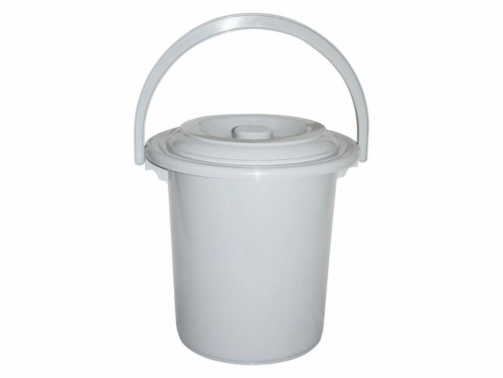Curver cubo de inodoro con tapa - 10 litros