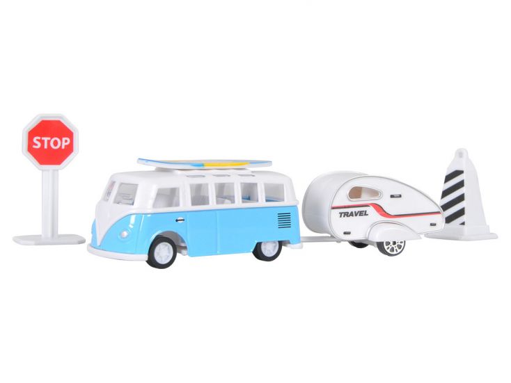 Die-Cast Classic Travel bus set de juguetes