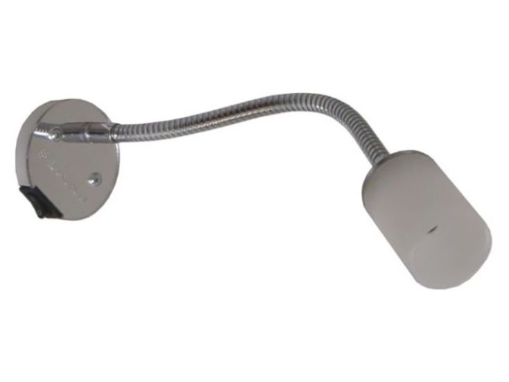 Foco de superficie USB flexible Travelleds - cromado