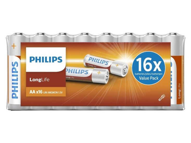 Philips LongLife pilas AA - 16 piezas