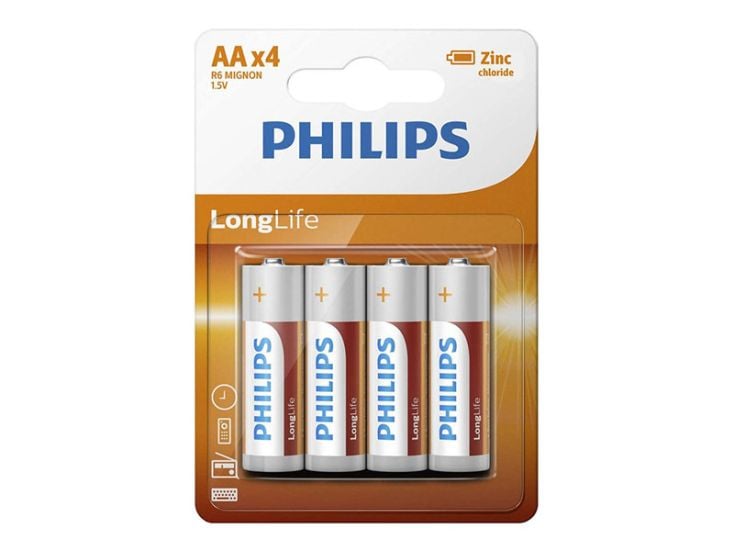 Philips LongLife AA pilas - 4 unidades